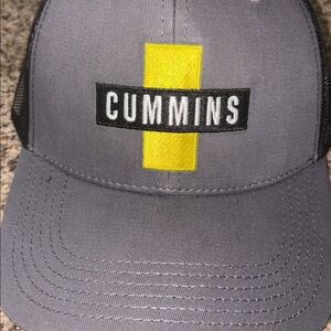 Cummins Gray and Yellow Cap